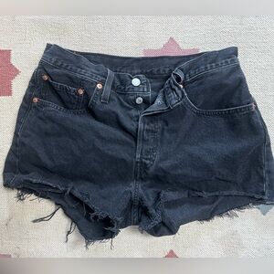 Black Levi’s Cut Off Shorts